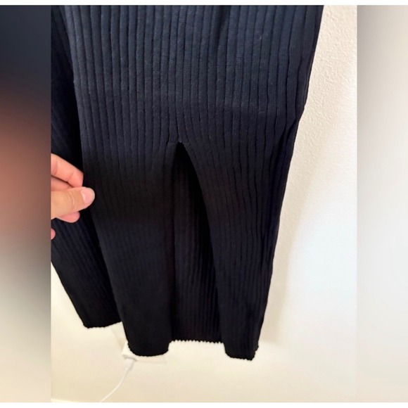 Jolie & Joy Slim Fit Maxi Dress – Black with White Trim – Size Large - Picture 3 of 6